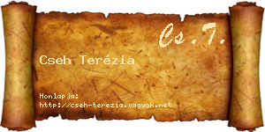 Cseh Terézia névjegykártya