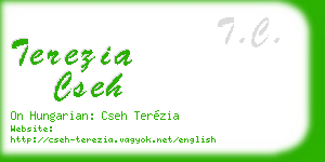 terezia cseh business card